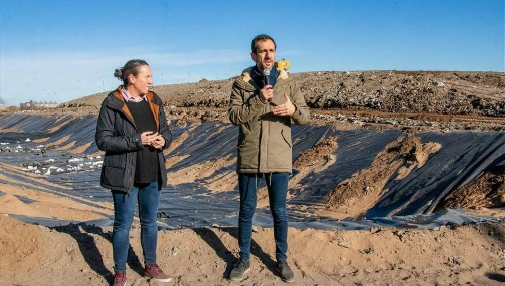 Petrecca presentó la ampliación del Relleno Sanitario