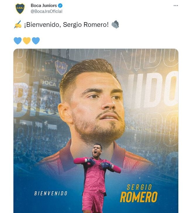 El ex guardameta de la Selección aceptó el ofrecimiento del Xeneize y tras superar la revisión médica, estampó su firma con el club hasta diciembre