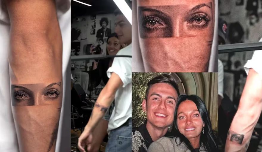 Paulo Dybala se tatuó a Oriana Sabatini