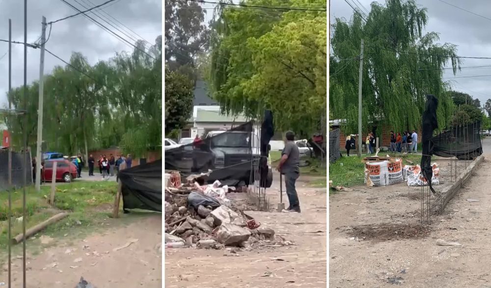 Un hombre usurpó parte de una calle de La Plata para construir su casa porque dice que -le pertenece-