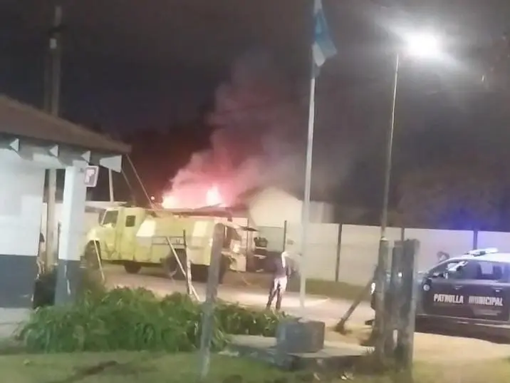 Momentos de tensión por un incendio en Gorina