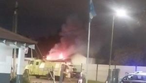 Momentos de tensión por un incendio en Gorina