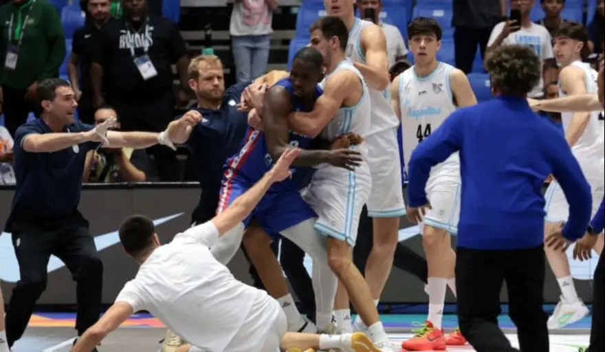 AmeriCup: sanciones y multas tras la pelea entre Argentina y Dominicana