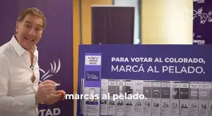 "Para votar al colorado, marcás al pelado": el ridículo spot de La Libertad Avanza