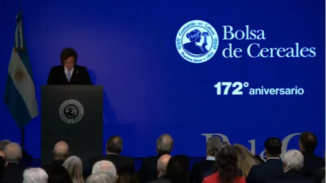 Javier Milei anunció una baja en las retenciones para el trigo, la cebada y la soja