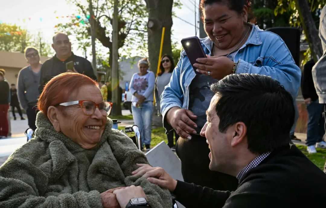 Nardini inauguró el primer tramo de la pavimentación de ocho cuadras en Pablo Nogués